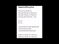 Nacho Re Full Song Lyrics Jai Ho