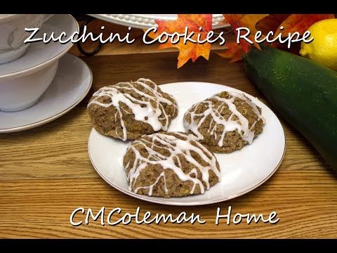 VIDEO : zucchini cookies video recipe - fast and easyfast and easyrecipeforfast and easyfast and easyrecipeforzucchini cookieswith lemon drizzle. blog; www.cmcoleman.com/blog. ...