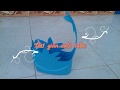 Làm chậu hoa từ bình đựng xà phòng (chai nhua)