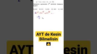 Aytde Kesin Bilmelisin Çarpanlara Ayırma