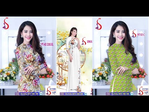 CÁC KIỂU ÁO DÀI TẾT ĐẸP THỜI TRANG l Vải Áo Dài S