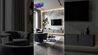 Pearl Gray Marble Tv Wall Sophisticated & Minimalist Luxury Living Room 2025