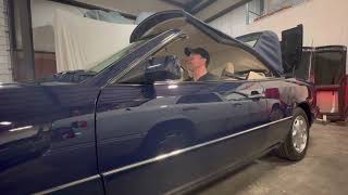 1995 Mercedes-Benz E320 Cabriolet Midnight Blue Soft-Top Operation Video 31023