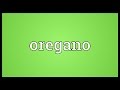 Oregano Meaning