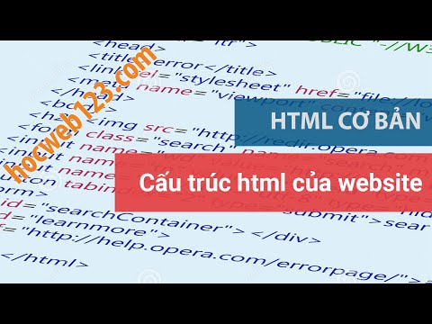 Học html css - #1 - Cấu trúc html của website