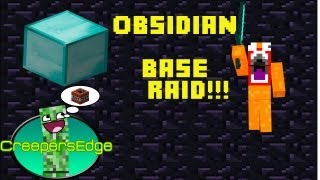 Minecraft: Raiding A Rich Obsidian Base!!! #2