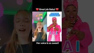 Amazing young girl DUETS Vocal Exercise w/Vocal Coach