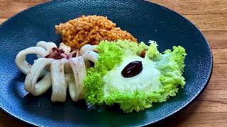 Calamaris (Tintenfisch) - butterweich mit Yoghurt-Knoblauchsauce - einfach - schnell - lecker