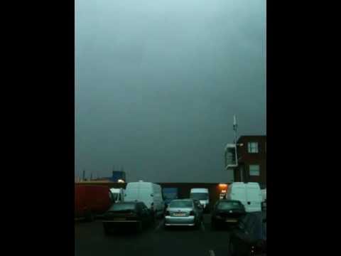 Green Lightning Storm