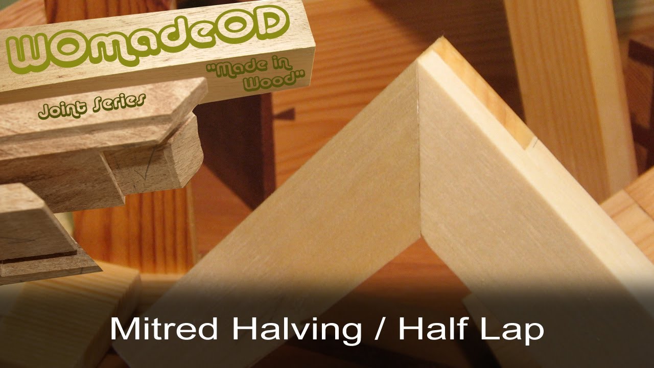 Mitred Halving Joint (a.k.a. Mitred Half Lap, Lapped Mitre 
