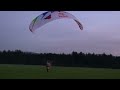 Sunset flight home with my Blackhawk Paramotor