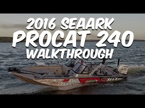 SeaArk ProCat 240 Catfish Boat : 2016 Model Walkthrough (The Ultimate Catfish Rig)