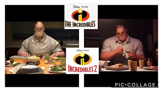 The Incredibles 1&2 Dinner Scene Which One Is Better