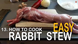 How To Cook Rabbit Stew Easy 13. Typical Spanish Food Como Hacer Conejo Al Ajillo Facil