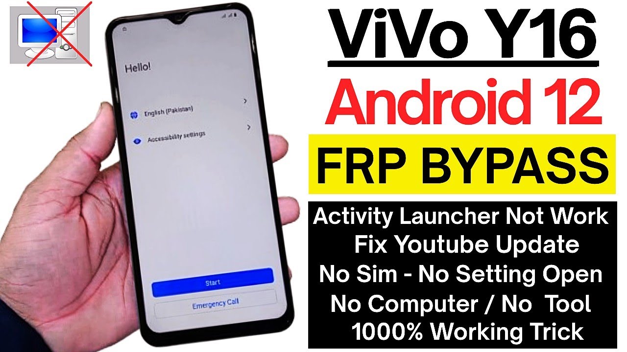 Vivo Y16 FRP Bypass Without PC (Android 12/13) | Fix Vivo Y16 FRP Bypass Without PC (Android 12/13) | Fix
