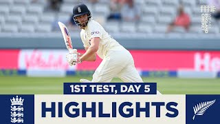 England v New Zealand - Day 5 Highlights | 1st Test 2021