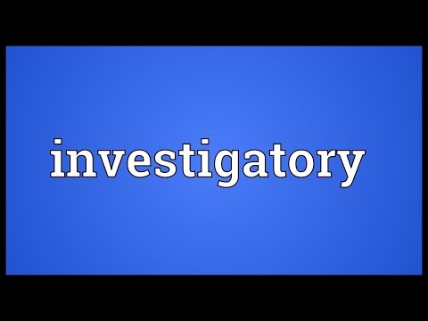 Header of investigatory