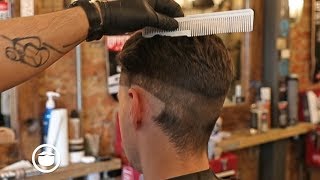 60's Style Slicked Back Fade