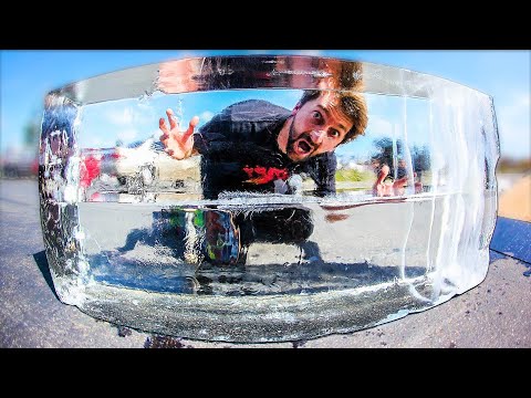 THE WORLD'S FIRST 100% ICE LEDGE | SKATE EVERYTHING EP. 293