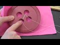 Hand sewing 2 Sewing on a button