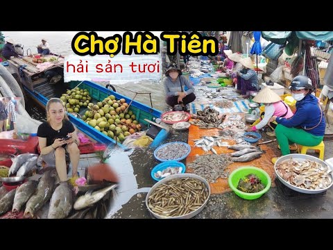 Tấp nập chợ hải sản Hà Tiên Kiên Giang 2021 sau mùa dịch / Seafood Market