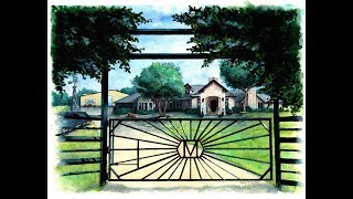 "The U" - original watercolor painting by Shelly Denning