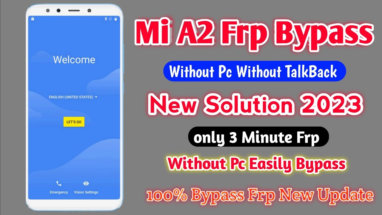 Mi A2 2023 | Frp Lock Remove | Mi A2 Google Account Mi A2 2023 | Frp Lock Remove | Mi A2 Google Account