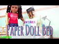 How to Make a Doll Bed Out of Paper | Plus Canopy