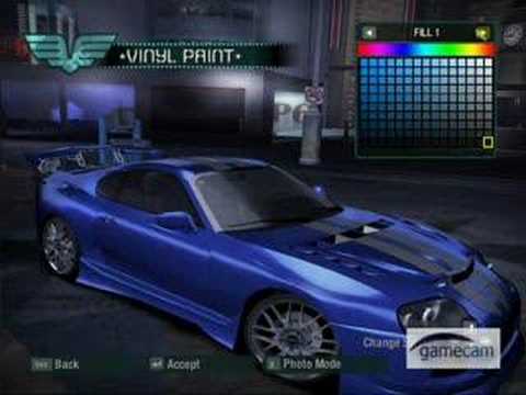 Need For Speed Carbon Toyota Supra Tuning