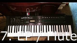 Yamaha Dx-11 Performances. All The 32 Performances That The Dx-11 Shipped With.