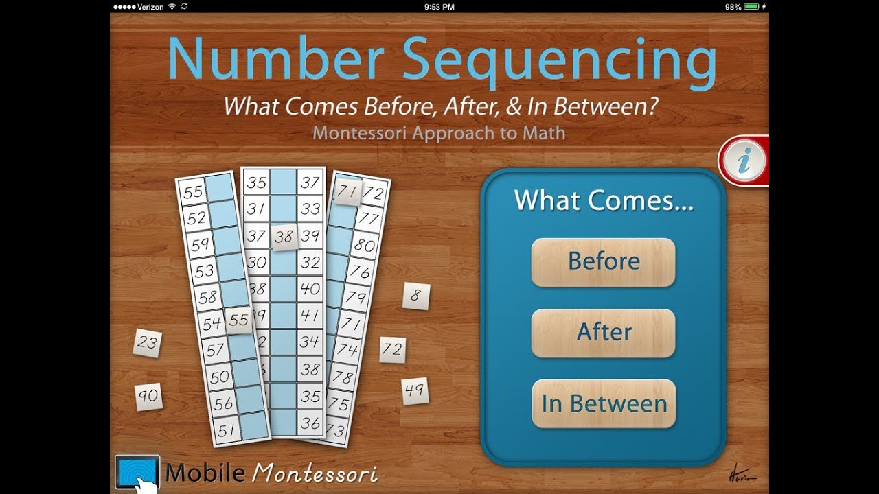 Number Sequencing: What Comes Before, After & In Between. - YouTube