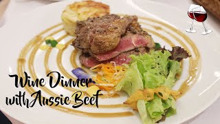 Wine Dinner with Aussie Beef
