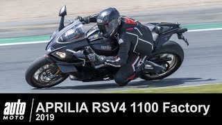 2019 Aprilia RSV4 1100 Factory 217 ch ESSAI POV Auto-Moto.com