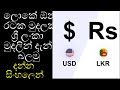 How To Convert Dollar To LKR | Sinhala