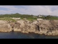 空撮 佐渡ヶ島 平根崎の波食甌穴群