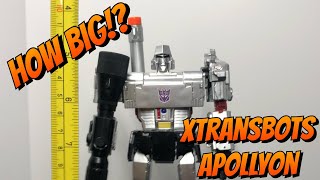Xtransbots Apollyon Megatron Size Comparison.