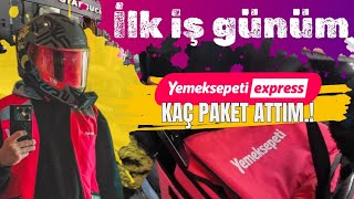 Yemeksepeti Express Ilk Iş Günüm Kazaya Sebebiyet Motor Tesadüf Paket Gün Sonu