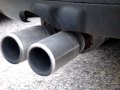 BMW E36 316i coupe exhaust sound-old,rusty rear silencer produced by Ernst