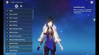 Yelan Voice-Over Good Morning Genshin Impact Eng