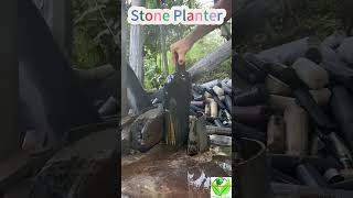 Carved From Stone Diy Rock Vase Planter