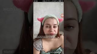 Beautiful Russian Model Live Streaming And Interacting With Her Fans On Bigo Live