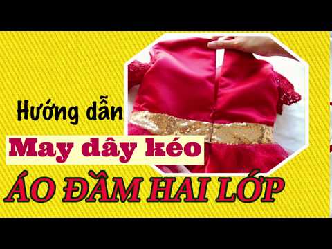 Bài 024 Cách may dây kéo giọt nước cho áo hai lớp đơn giản và chính xác l HỌC MAY CƠ BẢN