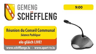 09.12.2022 Gemeng Schëffleng - Réunion du Conseil Communal, Séance Publique