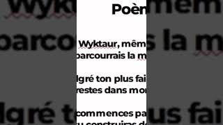 Laylo Fait Un Poème À Wyktaur