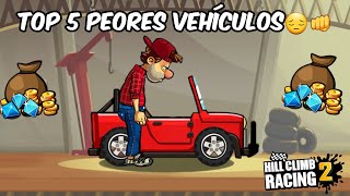 Top 5 Peores Vehículos De Hill Climb Racing 2