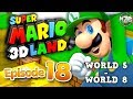 Super Mario 3D Land Gameplay Walkthrough - Episode 18 - Luigi! World 5 - World 8!