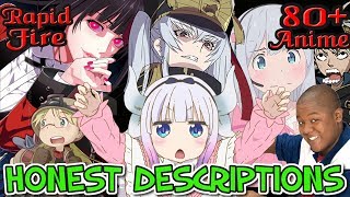 EVERY ANIME 2017 - Honest Anime Descriptions (and Ranking)