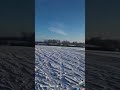 Ikarus C42 landing in snow #Ikarus C42 #landing #funflyer #airplane #microlight #aircraftlanding