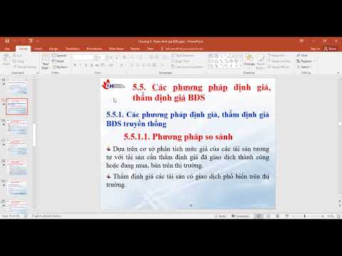 Học Online trên Zoom ngày 31/5 Thẩm định giá Bất động sản #8.2 Trường Đại học Công nghiệp TP HCM