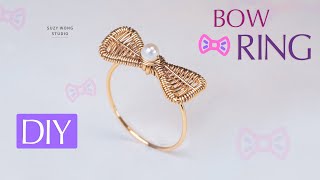 Bow Ring Make A Wire Wrapped Bow Ring How To Make A Ring
